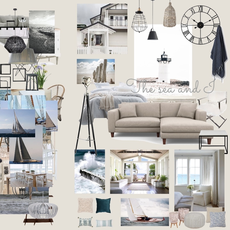 The sea and I Mood Board by Veerle on Style Sourcebook
