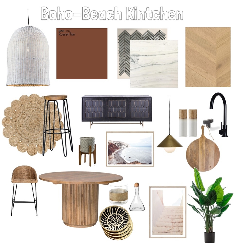 Boho-Beach Kitchen Mood Board by Hailey C Filler on Style Sourcebook