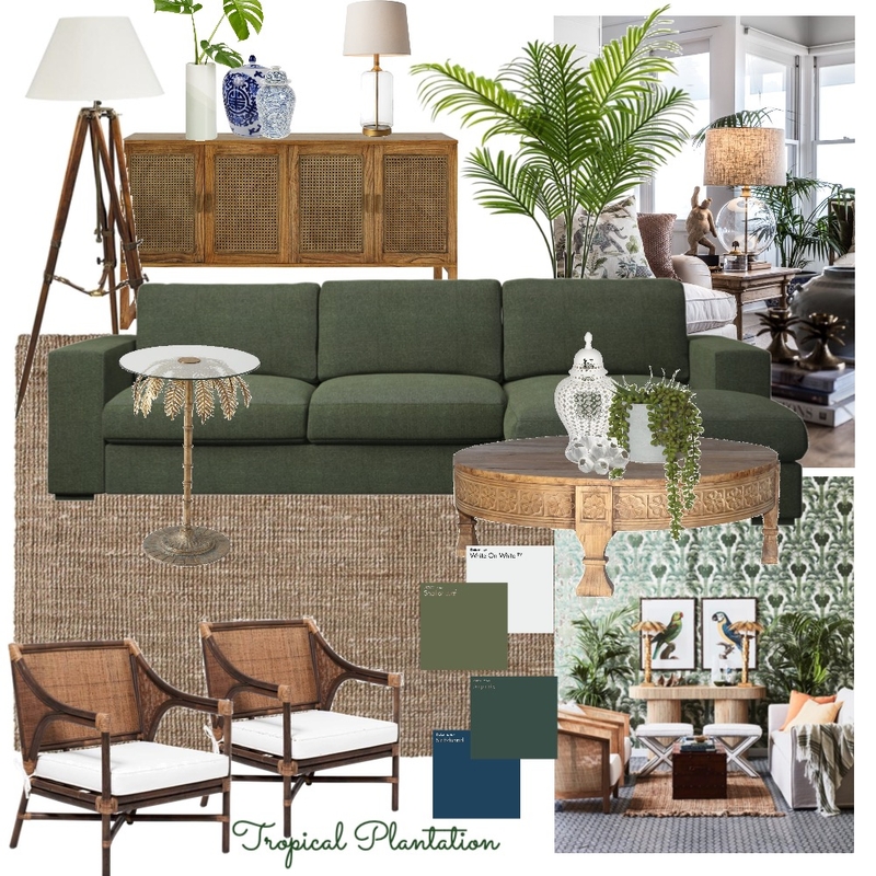 Tropical Plantation II Mood Board by Manea Interiors on Style Sourcebook