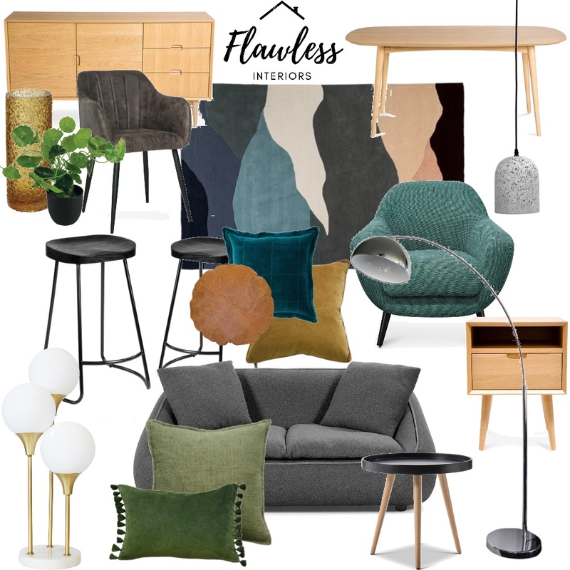 retro mood board Mood Board by Flawless Interiors Melbourne on Style Sourcebook