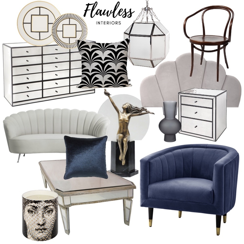 Art Deco mood board Mood Board by Flawless Interiors Melbourne on Style Sourcebook