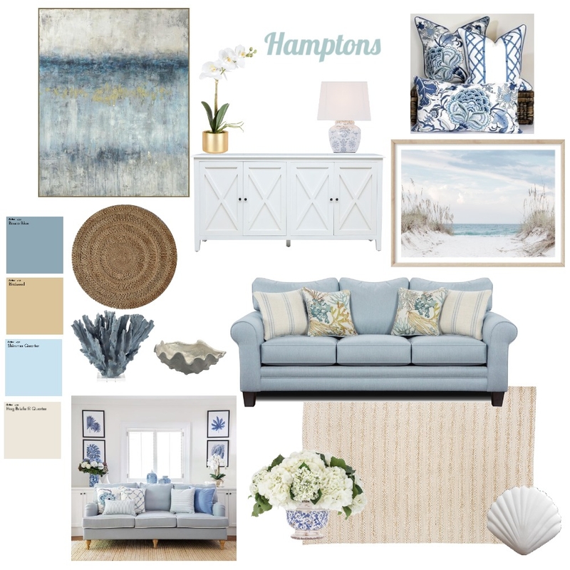 Hamptons 2 Mood Board by Melissa Schmidt on Style Sourcebook