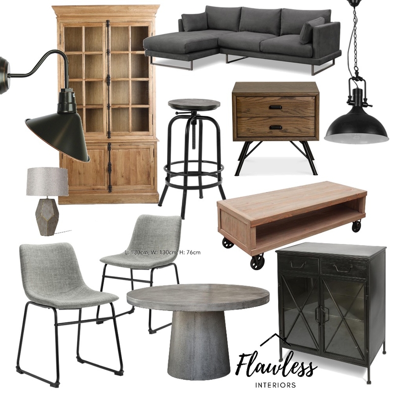 industrial mood board Mood Board by Flawless Interiors Melbourne on Style Sourcebook