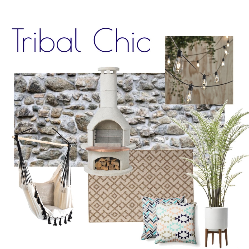 Tribal Chic Outdoor Flatlay Mood Board by Kohesive on Style Sourcebook
