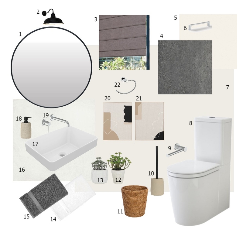 Bathroom Sample Board Mood Board by FranRodriguez on Style Sourcebook