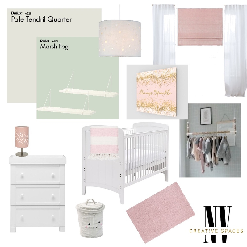 Baby girls room Mood Board by NV Creative Spaces on Style Sourcebook