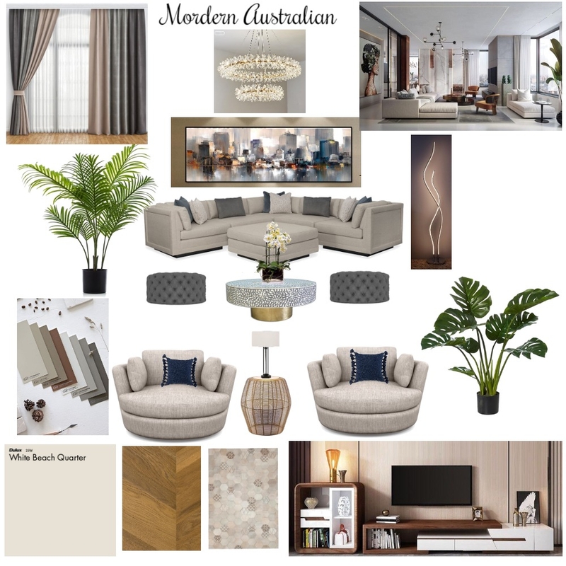 Modern Australian - Living room Mood Board by Divine Designs by Fallon Hodgson on Style Sourcebook