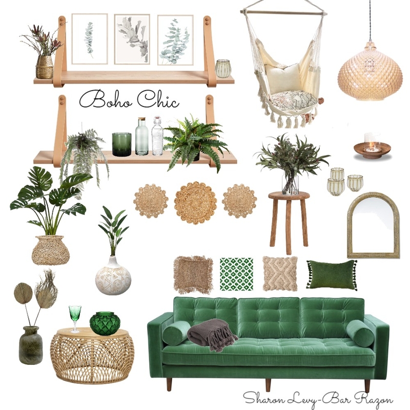 Boho Chic Mood Board by SHARON  LEVY BAR RAZON on Style Sourcebook