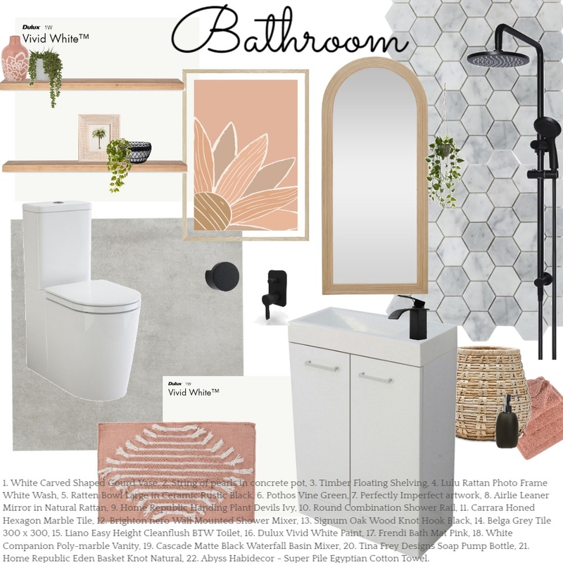 bathroom Mood Board by Amanda Smee on Style Sourcebook