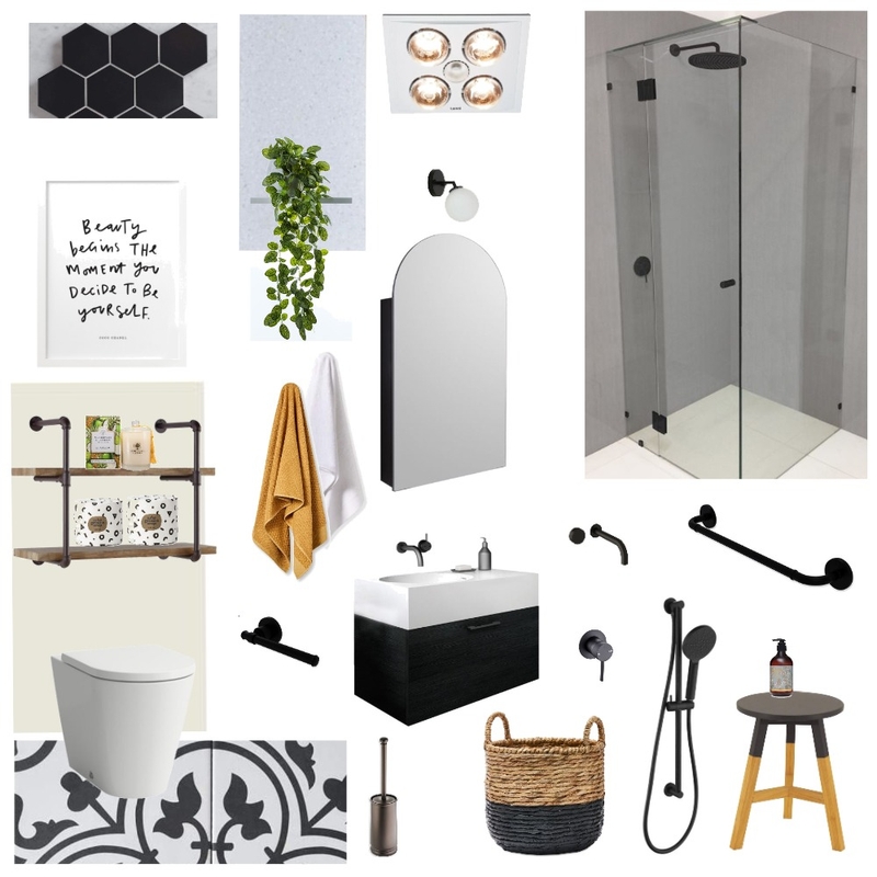 Module 9 Bathroom Mood Board by C Inside Interior Design on Style Sourcebook