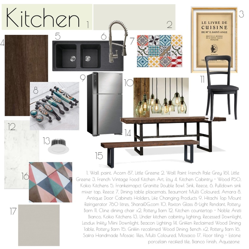 Client - Searlait Mc Cann Kitchen Mood Board by Rion Breslin on Style Sourcebook