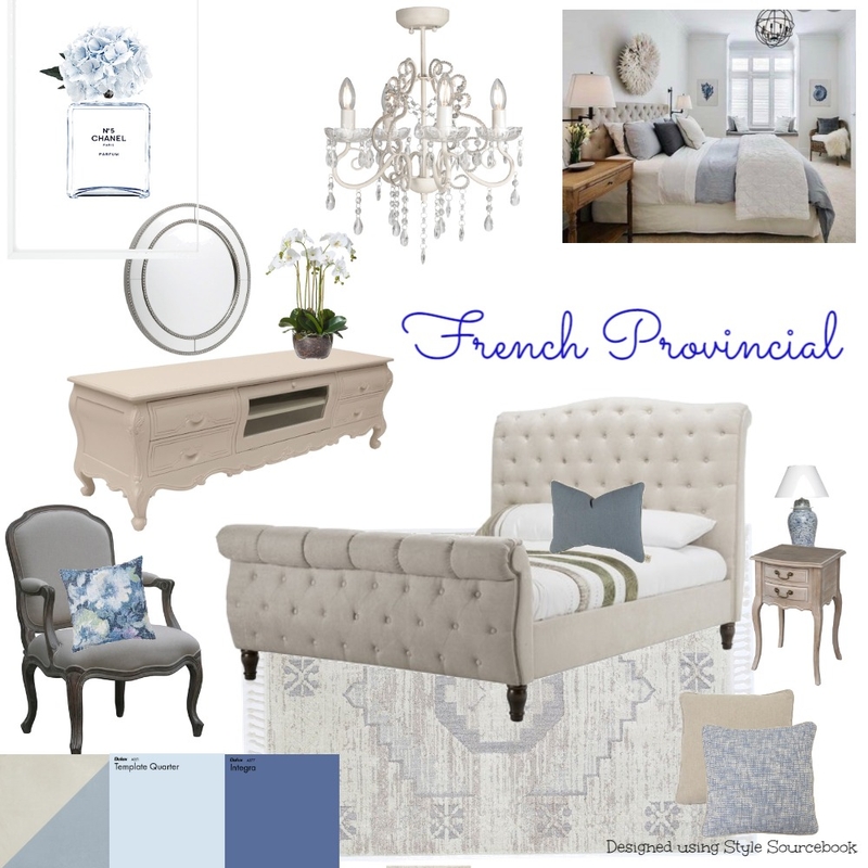 French Provincial Mood Board by Vanilla Bean Styling on Style Sourcebook