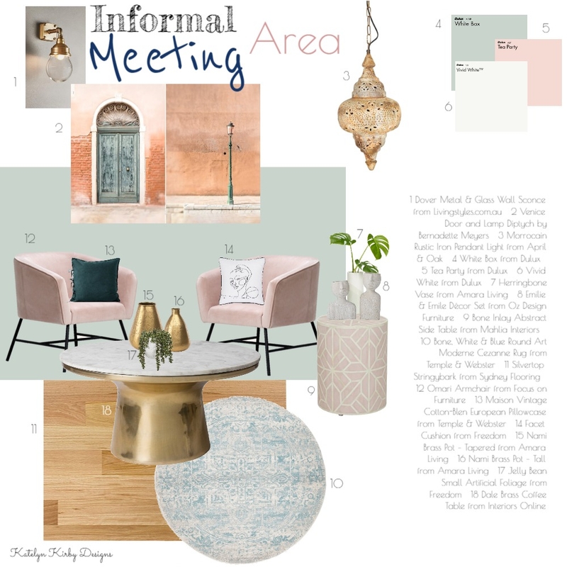 Informal Meeting Area for Office (Mod 12) Mood Board by Katelyn Kirby Interior Design on Style Sourcebook