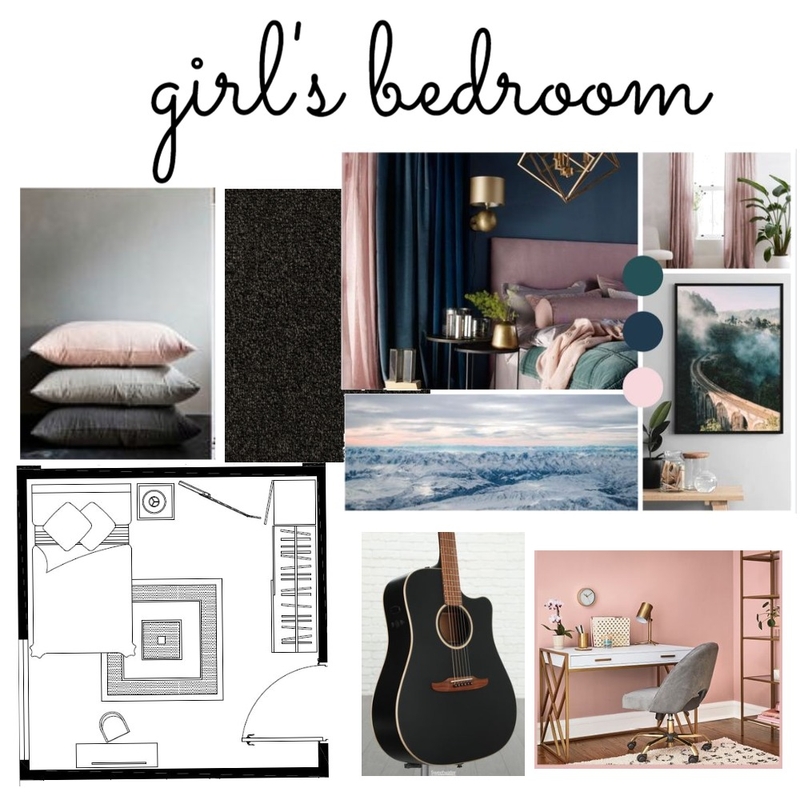 girl's bedroom Mood Board by toka on Style Sourcebook