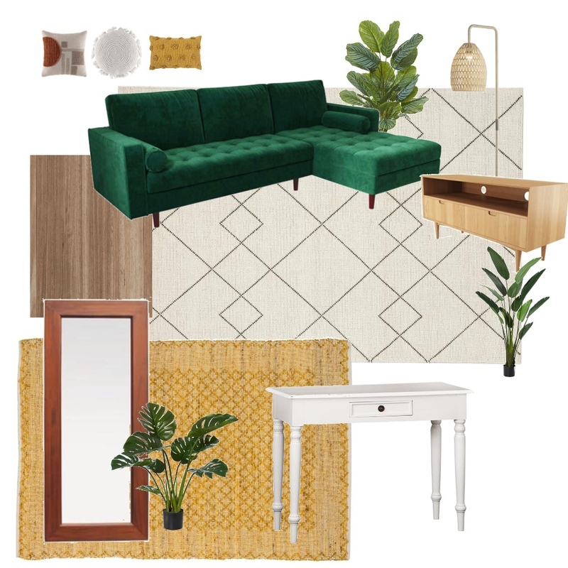 Green velvet couch Mood Board by crobson on Style Sourcebook
