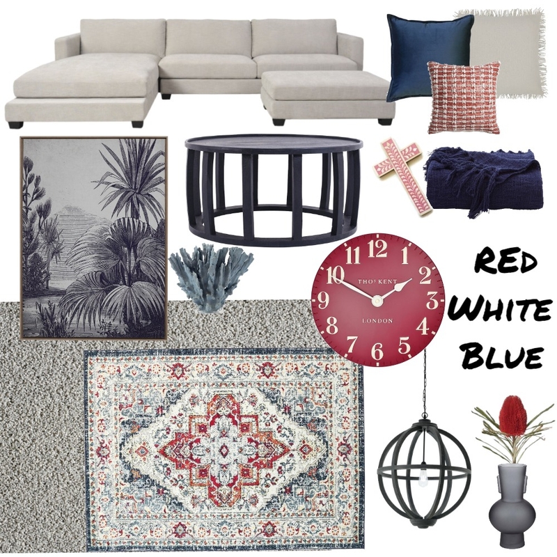 Red White Blue Mood Board by belinda__brady on Style Sourcebook