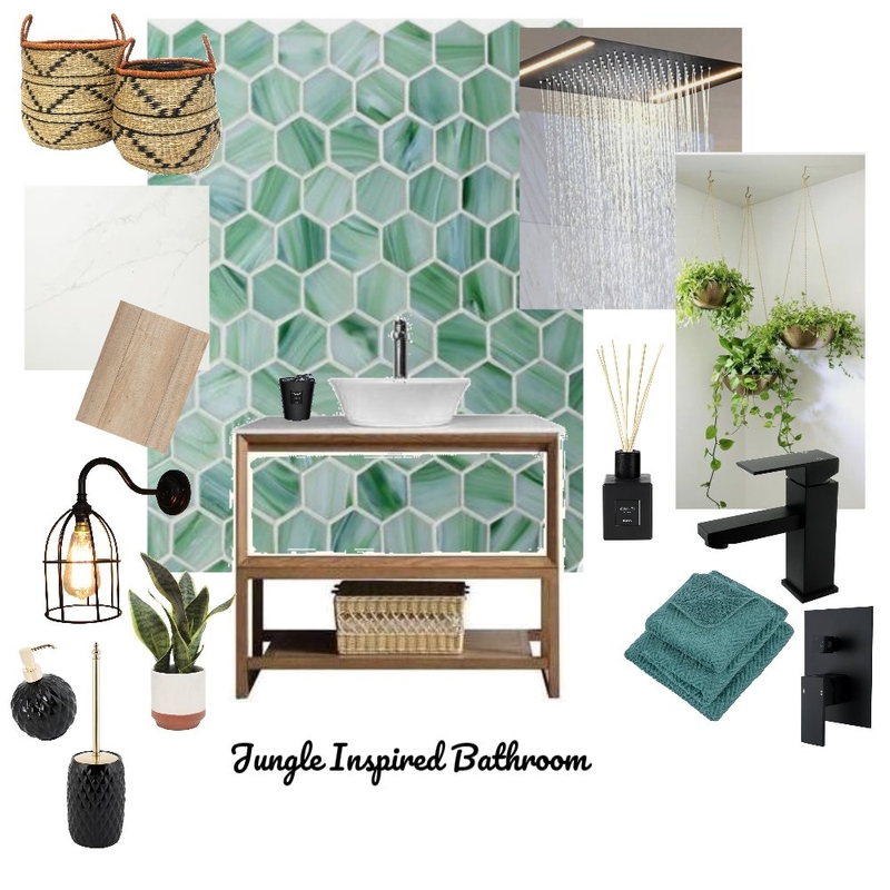 Jungle Inspired Bathroom Mood Board by HGInteriorDesign on Style Sourcebook