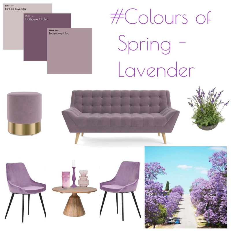 Colours of Spring - Lavender Mood Board by interiorology on Style Sourcebook