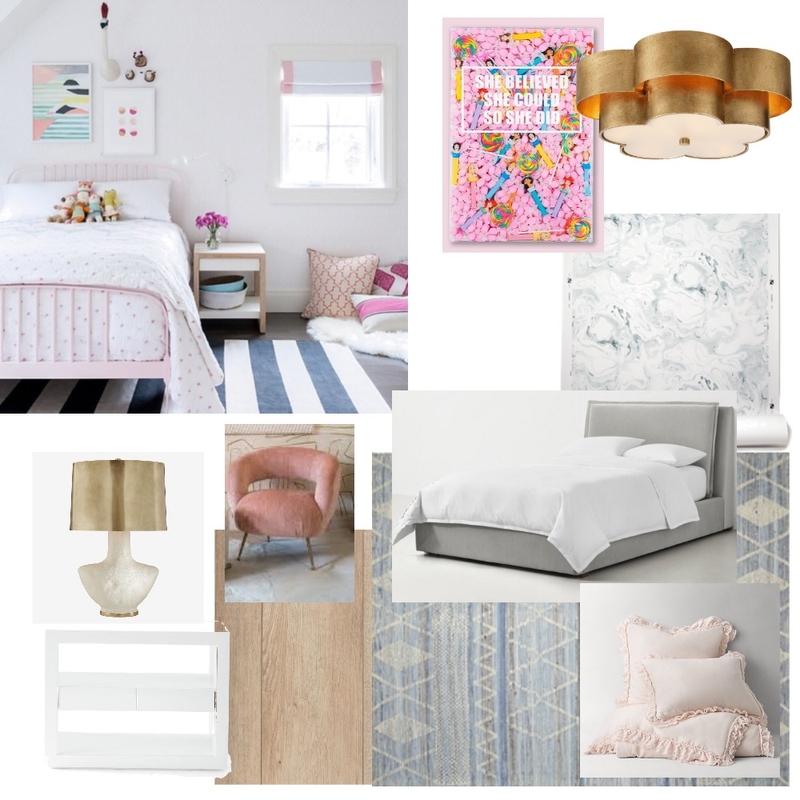 Little Girl Bedroom Mood Board by Skswheeler on Style Sourcebook