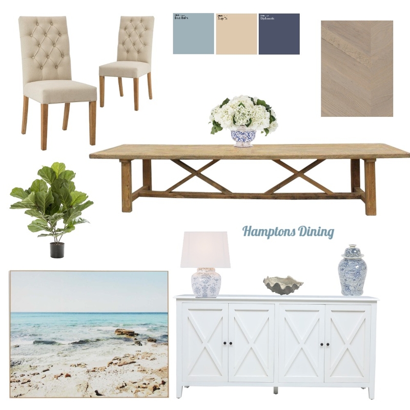 Hamptons Dining Mood Board by Melissa Schmidt on Style Sourcebook