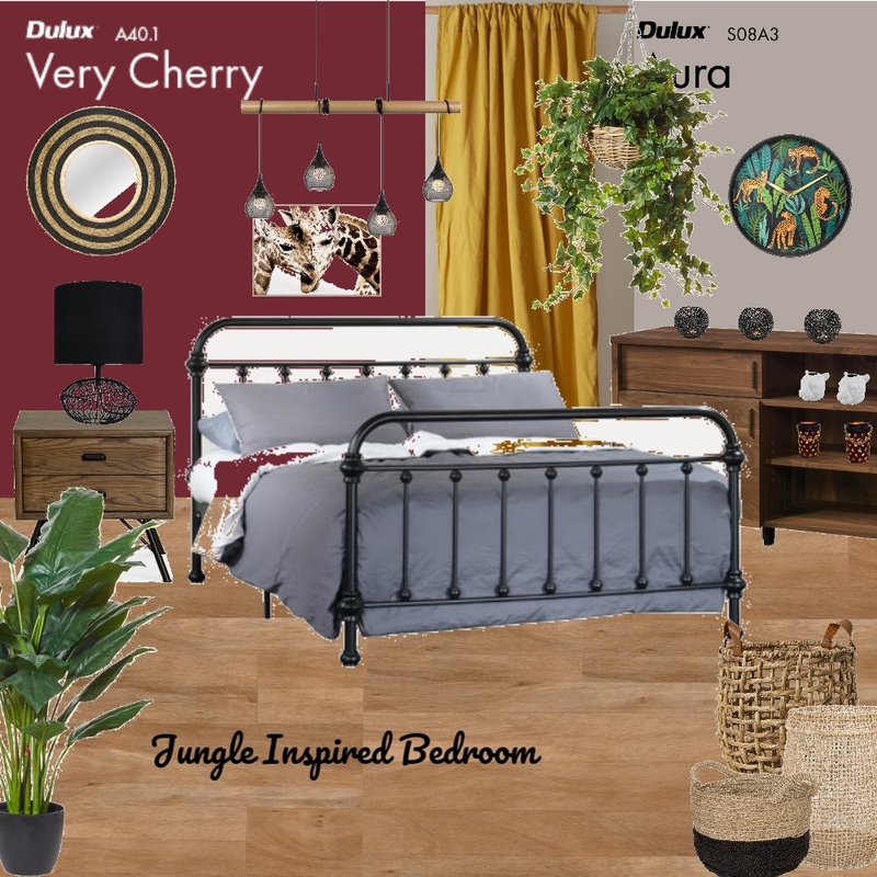 Jungle Vibe Bedroom Mood Board by HGInteriorDesign on Style Sourcebook