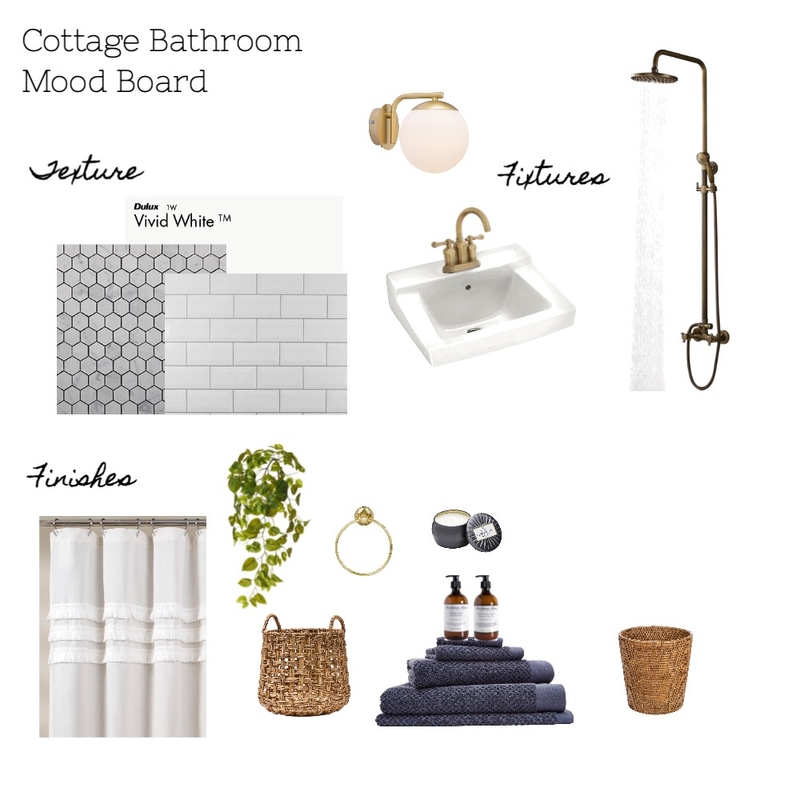 Cottage Bathroom Mood Board by scaltagirone on Style Sourcebook