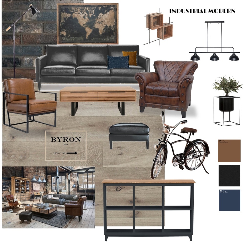 industrial modern Mood Board by Diakosmo+ on Style Sourcebook