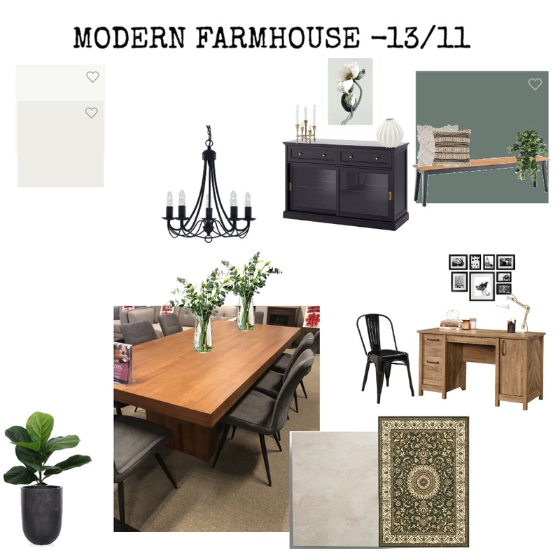 Modern Farmhouse Mood Board by Organised Design by Carla on Style Sourcebook