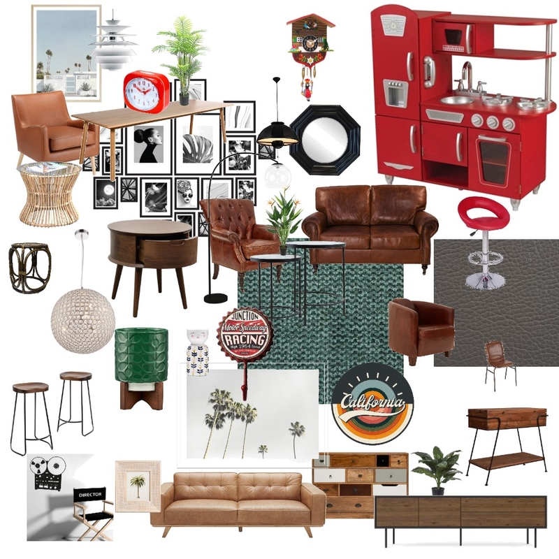 ретро коллаж Mood Board by erica princess on Style Sourcebook