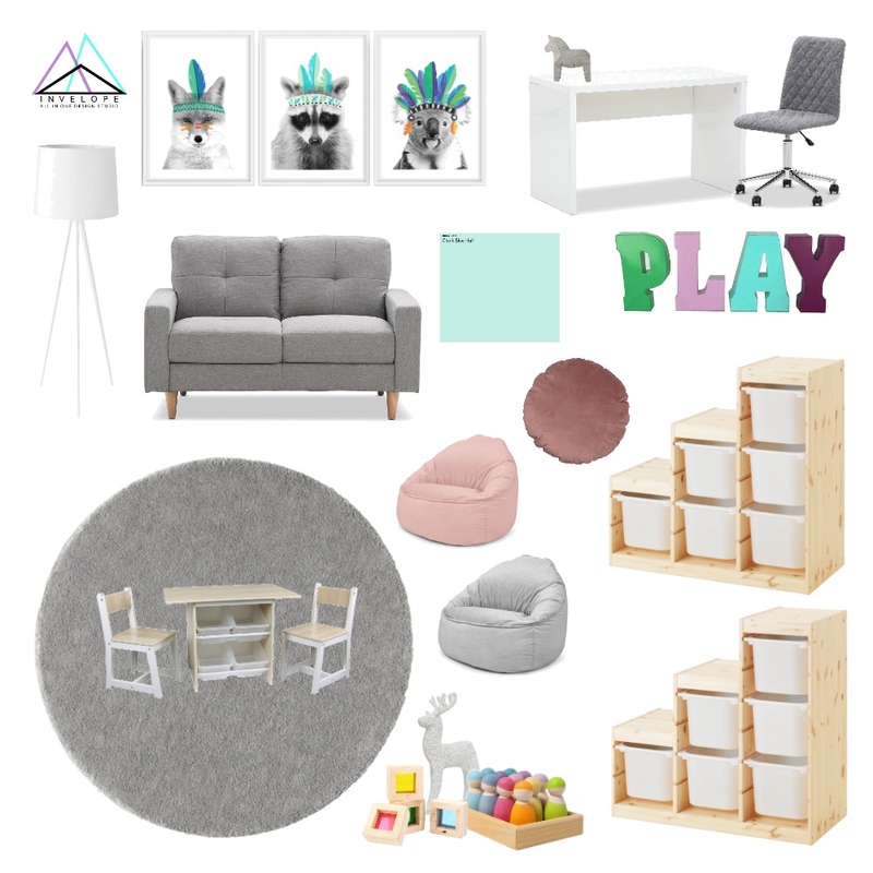 Perth Psychology Collective - Play Therapy Room Mood Board by Invelope on Style Sourcebook