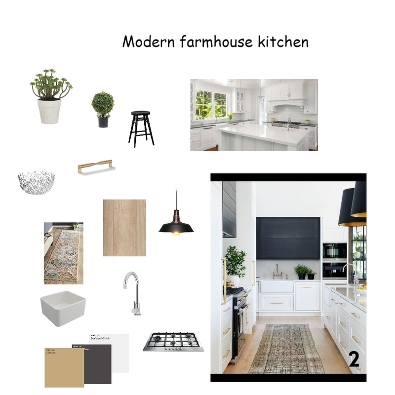 Modern Farmhouse Kitchen Mood Board by sli99ca on Style Sourcebook