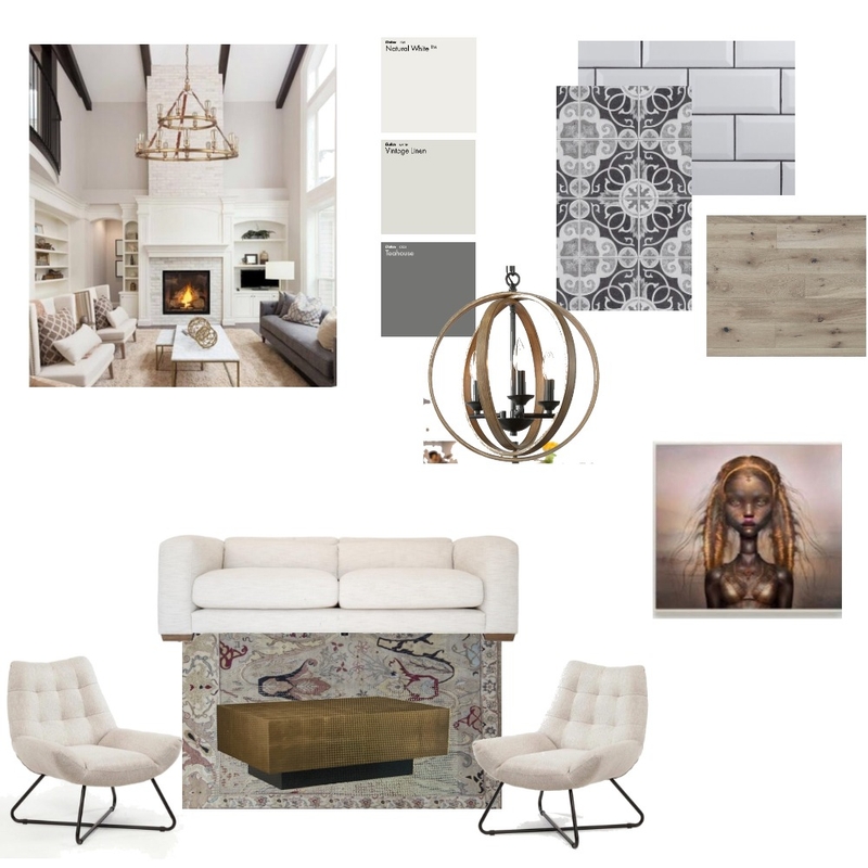 Modern Farmhouse Livingroom Mood Board by Tracey Shirley on Style Sourcebook