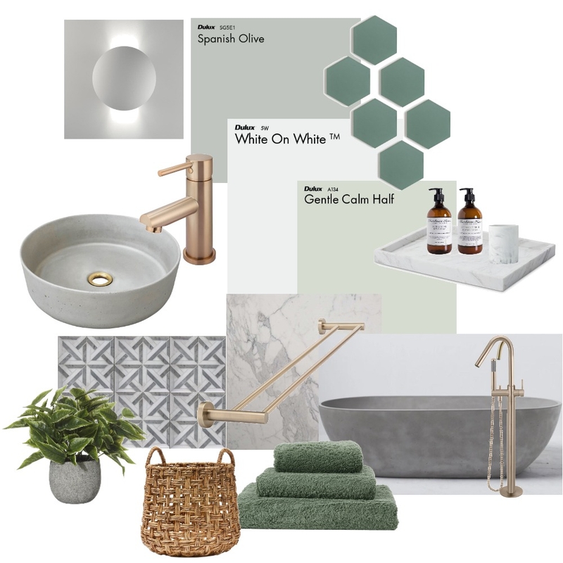 Bathroom Inspiration Mood Board by designbykmc on Style Sourcebook