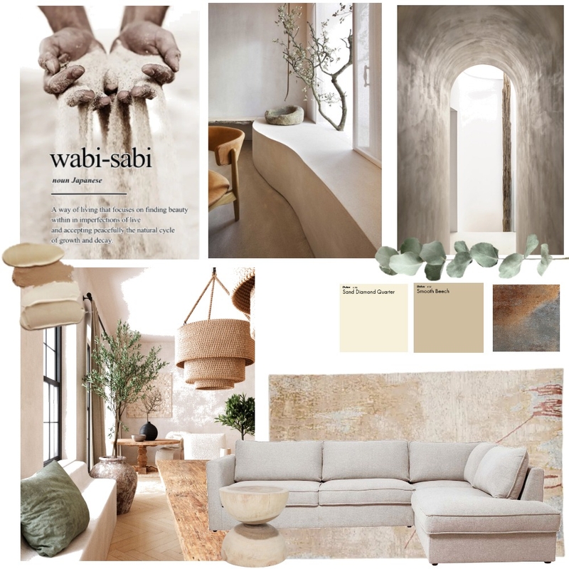 Wabi Sabi Mood Board by Gaia Interior Design on Style Sourcebook