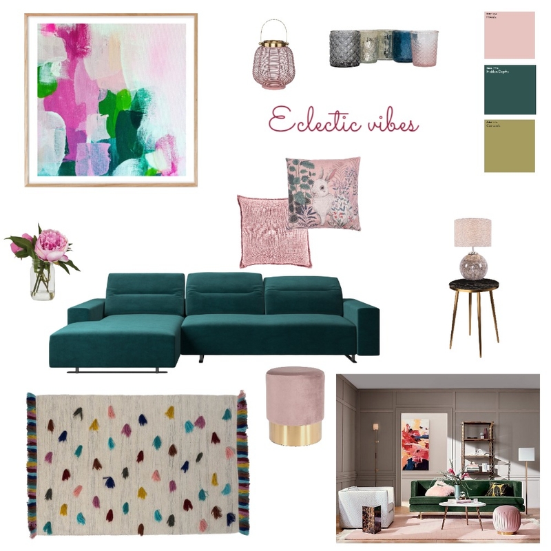Eclectic vibes Mood Board by rekathornton on Style Sourcebook