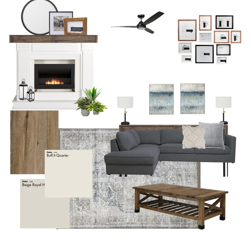 Living room with grey couch Mood Board by balatourelle on Style Sourcebook