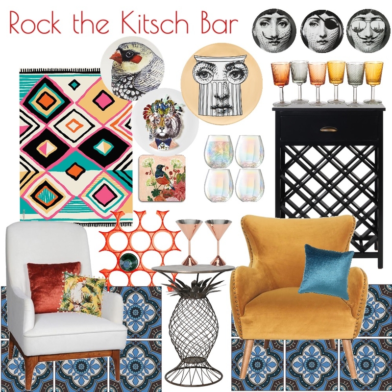 Rock the Kitsch Bar Mood Board by Louise Kenrick on Style Sourcebook