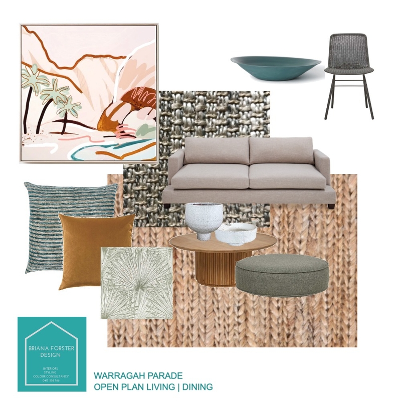 WARRAGAH OPEN PLAN LIVING Mood Board by Briana Forster Design on Style Sourcebook