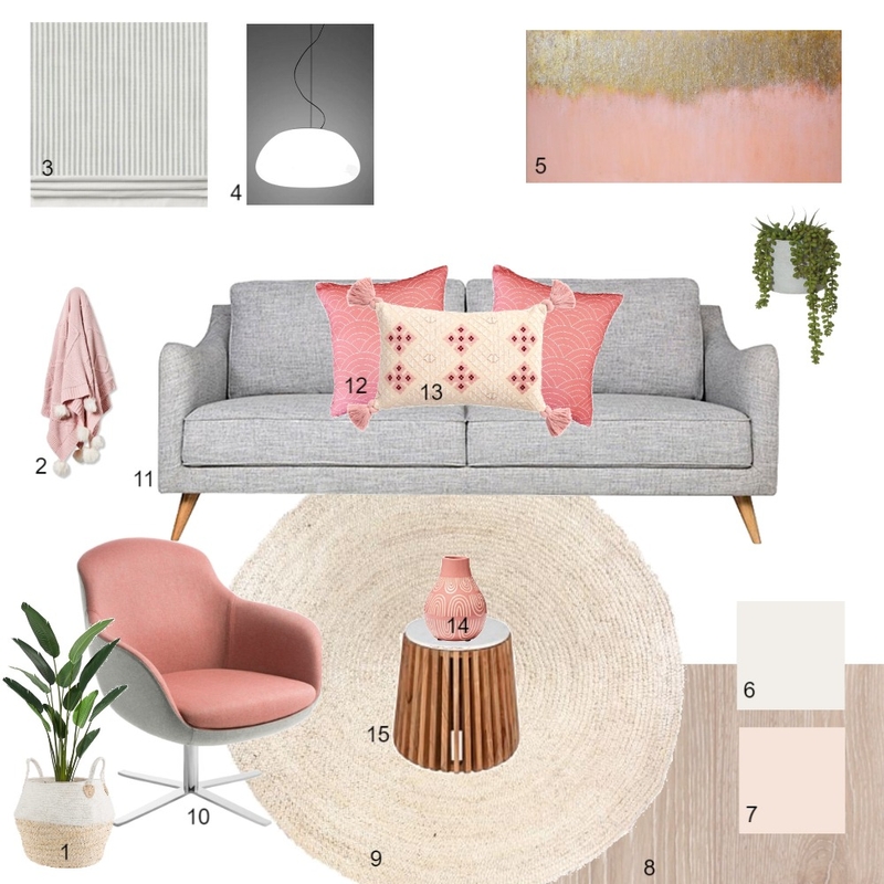 Living room sample board Mood Board by AnjaDesign on Style Sourcebook