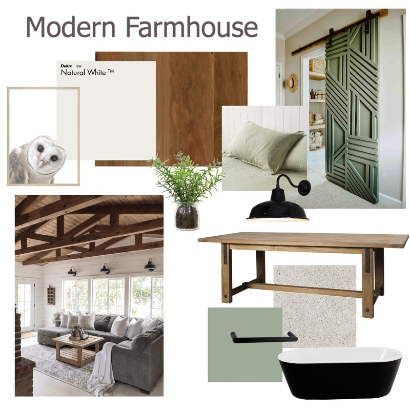 Modern Farmhouse Mood Board by Studio Alyza on Style Sourcebook