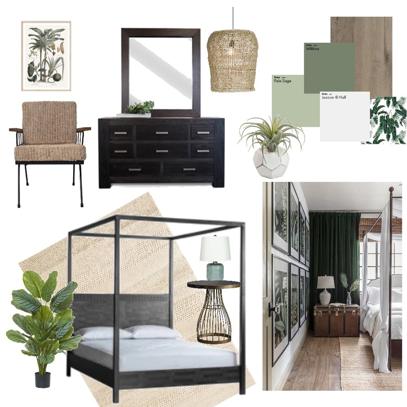 Tropical Bedroom Mood Board by phoeberose on Style Sourcebook