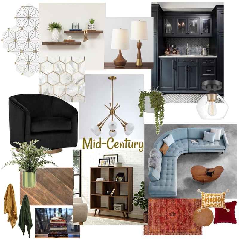Mid-century Mood Board by sdanielle44 on Style Sourcebook