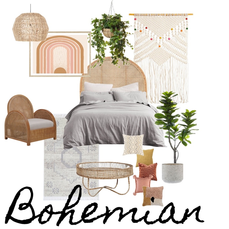 bohemian Mood Board by Taylah.Design on Style Sourcebook