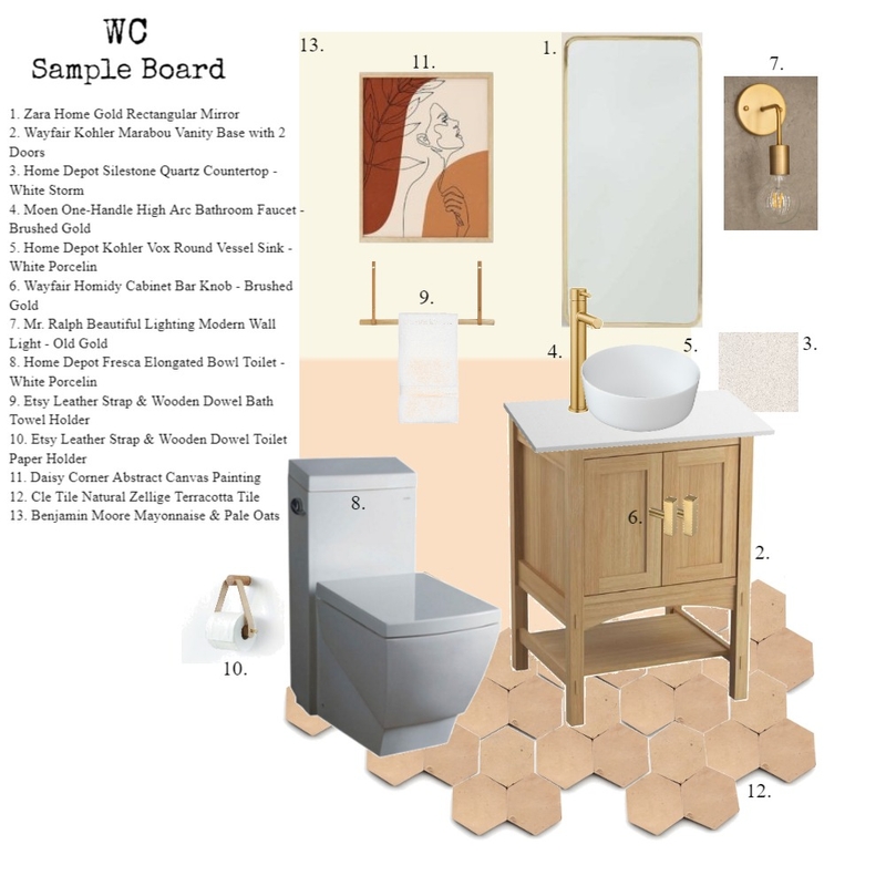 Sample Board - WC Mood Board by adeabreu on Style Sourcebook