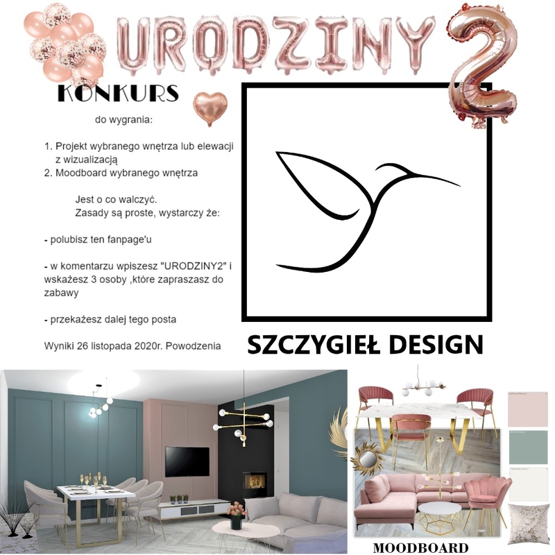 moodboard urodziny Mood Board by SzczygielDesign on Style Sourcebook