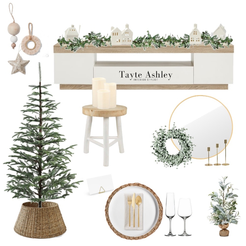 Neutral Christmas Mood Board by Tayte Ashley on Style Sourcebook