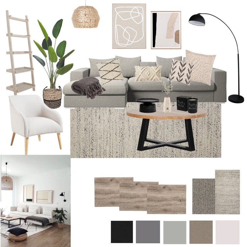 Modern Scandi Living Room Mood Board by carissamariz on Style Sourcebook