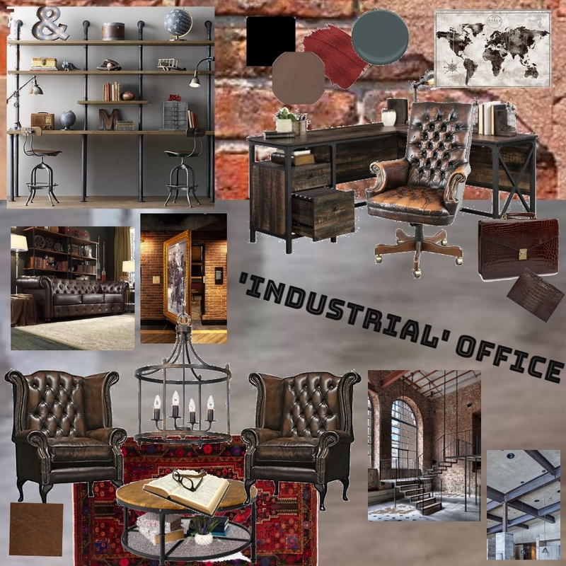 Industrial Office 1 Mood Board by Frames 2 Be on Style Sourcebook