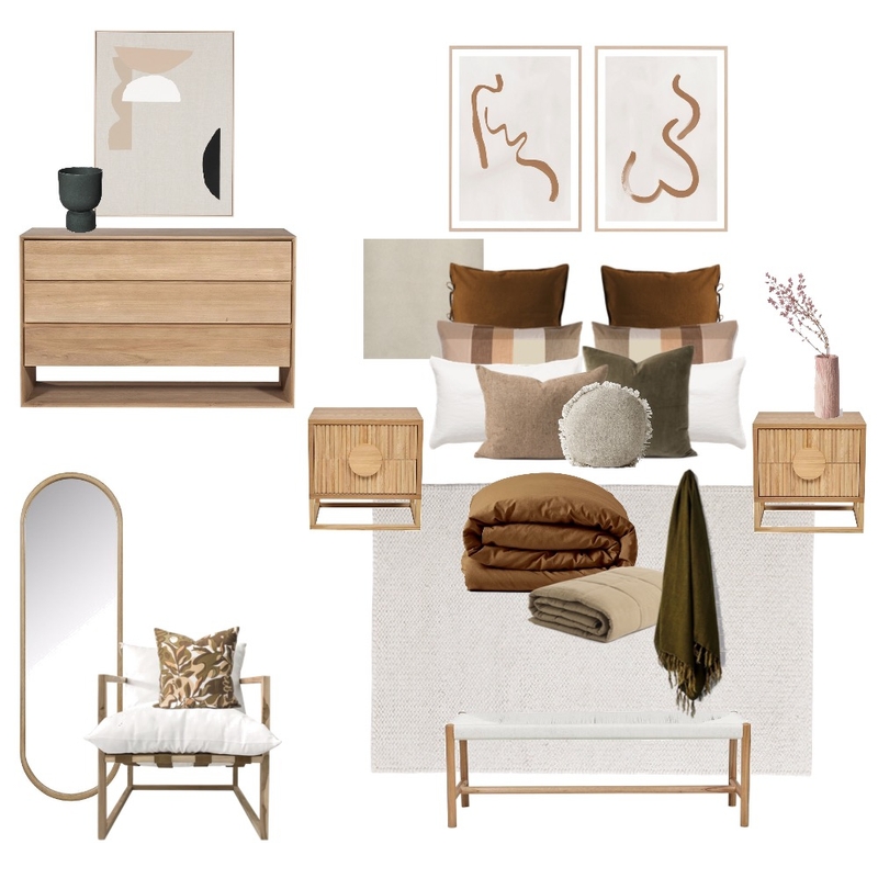 Lydia M // Bed 1 Mood Board by Sophie Scarlett Design on Style Sourcebook