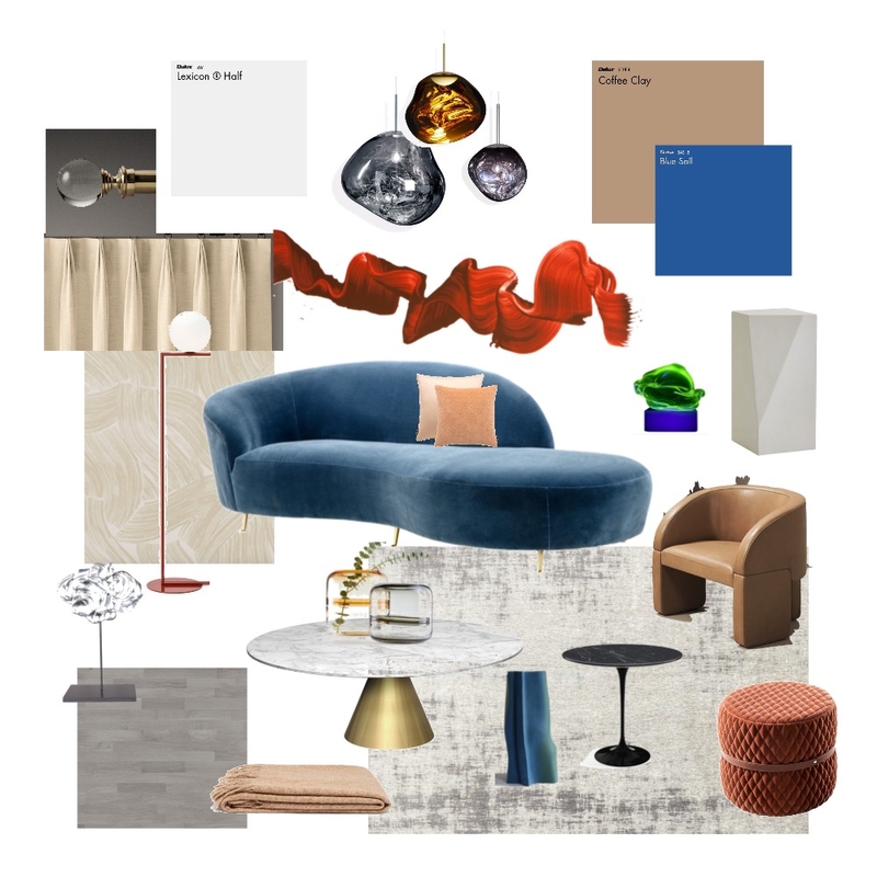 Electric Living Room Mood Board by yshanelin on Style Sourcebook